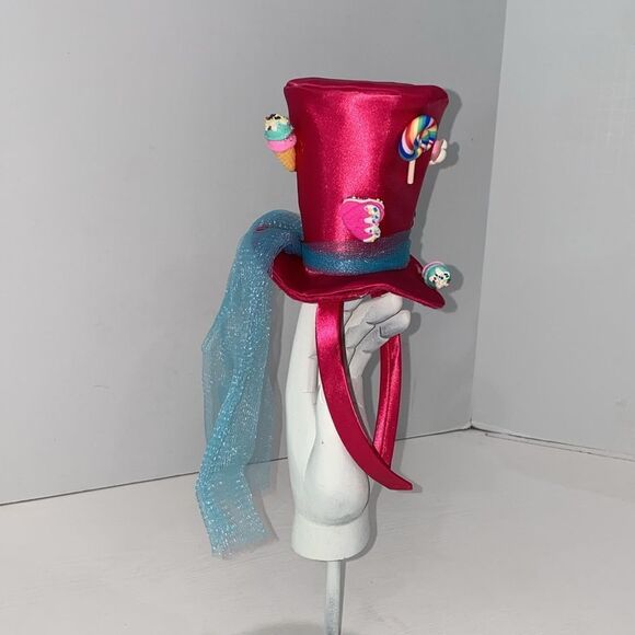 Halloween Candy Headband Top Hat One Size Pink - Picture 6 of 8